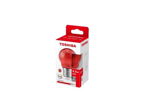 TOSHIBA LED FILAMENT (RED) G45 E27 4.5W/10szt./