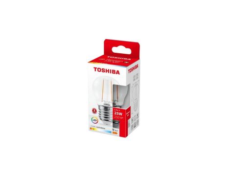 TOSHIBA LED FILAMENT G45 E27 2.5W 2700K/10szt./