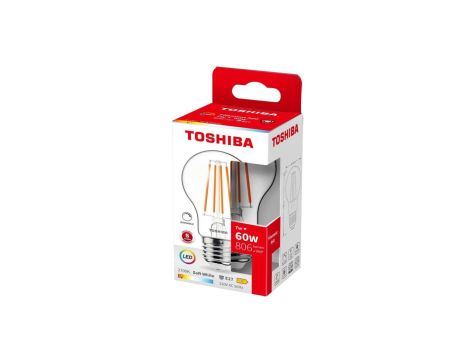 TOSHIBA LED FILAMENT A60 E27 7W 2700K DIM/10szt./