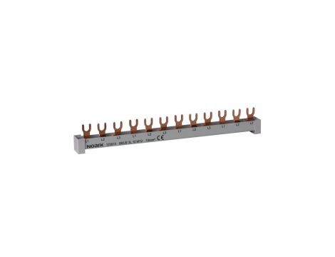 Szyna łączeniowa widełkowa 3-fazowa 10mm2 63A 6M do serii Ex9B krok 18mm BBU 3L