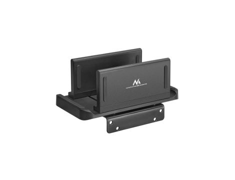 Uchwyt do terminala Thin-Client / mini PC Maclean, czarny, pasuje do uchwytów VESA, wolnostojący, MC-454
