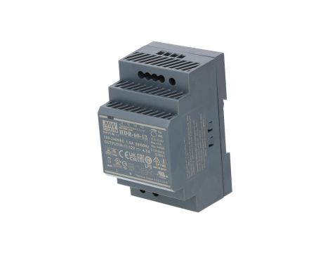 Zasilacz na szynę DIN 12V 4,5A 54W uniwersalny SLIM (3-modułowy) HDR Mean Well
