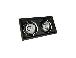 Oprawa downlight MDD MAXI DUE GU10 x2 AR111 186x336x43mm czarny