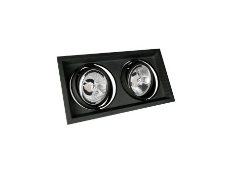 MDD MAXI DUE GU10 X 2 AR111 250V IP20 186x336x43mm CZARNY