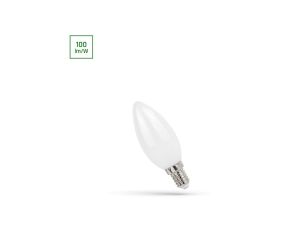 LED ŚWIECOWA E-14 230V 1W COG WW MILKY SPECTRUM