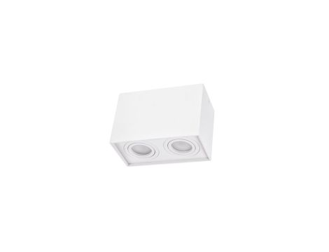 CHLOE DUO GU10 X2 NATYNKOWA GU10 250V IP20 97x185x125mm BIAŁY prostokątna ruchoma