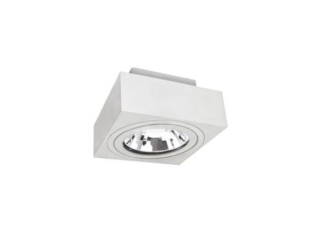 MIRORA AR111 NATYNKOWA GU10 250V IP20 145X145X85mm BIAŁY kwadratowa ruchoma