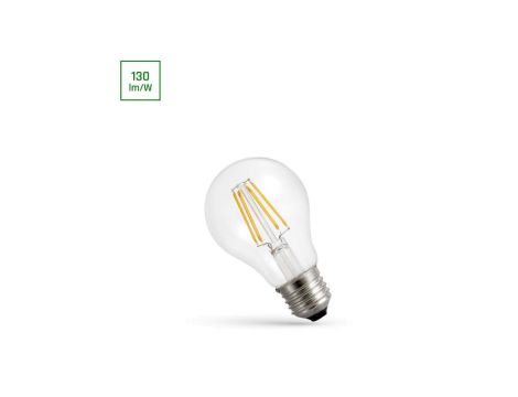 LED GLS E-27 230V 5.5W COG WW CLEAR DIMMABLE SPECTRUM