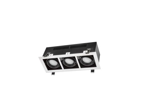 MODERN DAY MINI GU10 X 3 GU10 250V IP20 112x289x115mm BIAŁY, ŚRODEK CZARNY
