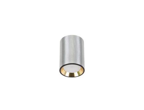 CHLOE GU10 MINI NATYNKOWA GU10 250V IP20 70x100mm SREBRNY, ŚRODEK ZŁOTY okrągła