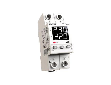 Przekaźnik napięciowy z kontrolą prądu DigiTOP VA-32A G3W