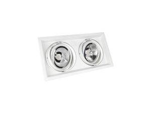Oprawa downlight MDD MAXI DUE GU10 AR111 186x336x43mm biały