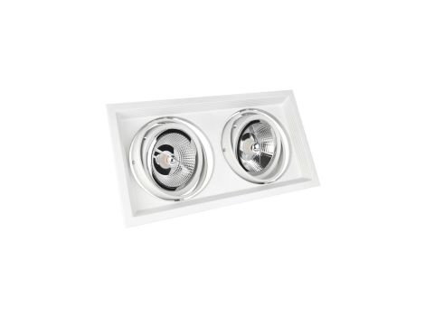 MDD MAXI DUE GU10 X 2 AR111 250V IP20 186x336x43mm BIAŁY