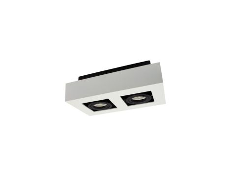 MIRORA GU10 X2 NATYNKOWA GU10 250V IP20 255X145X85 mm BIAŁY CZARNY prostokątna ruchoma