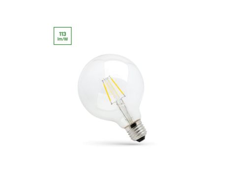 LED GLOB G95 COG E-27 230V 4W WW CLEAR SPECTRUM