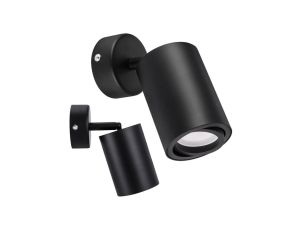 Lampa kinkiet oprawa ścienno-sufitowa BEMOL SPT regulowany spot 03534 GU10 czarny STRUHM