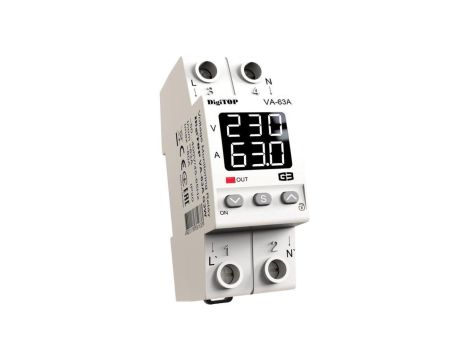 Przekaźnik napięciowy z kontrolą prądu DigiTOP VA-63A G3W