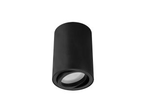 Lampa plafon oprawa sufitowa natynkowa tuba BEMOL DWL GU10 czarny 03533 STRUHM