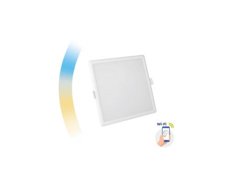 ALGINE DOWNLIGHT 12W 230V 120st IP20 IK06 162x162x35mm BIAŁY kwadrat CCT+DIM Wi-Fi SPECTRUM SMART