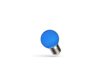 LED KULKA E-27 230V 1W NIEBIESKI SPECTRUM