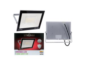 Naświetlacz lampa zewnętrzna LED KROMA 100W 6200K szara 03704 STRUHM