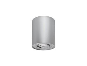 Lampa sufitowa plafon natynkowy tuba reflektor HARY C srebrny GU10 03712 STRUHM