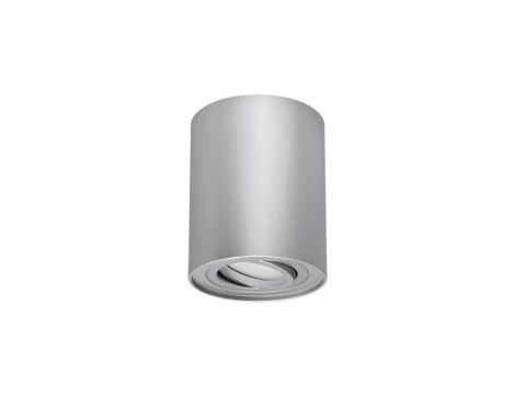 Lampa sufitowa plafon natynkowy tuba reflektor HARY C srebrny GU10 03712 STRUHM