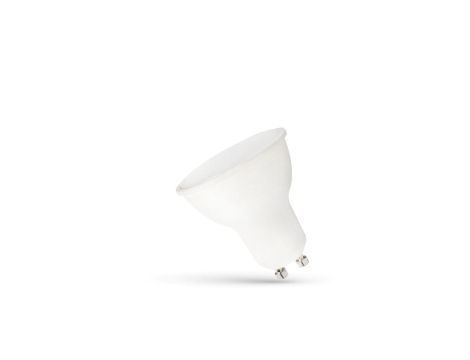 LED GU10 230V 7.5W SMD NW z MLECZNĄ SZYBKĄ biała plastikowa SPECTRUM