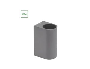 PARETE GU10 X2 DWUKIERUNKOWY KINKIET 250V IP54 150 x 73 x 95mm SZARY