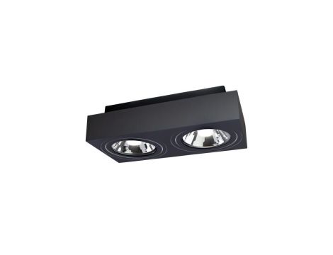 MIRORA AR111 X2 NATYNKOWA GU10 250V IP20 293X145X 85mm CZARNY prostokątna ruchoma