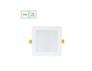 DURE 3 DOWNLIGHT 12W NW 230V 110st IP54 IK06 145x145x34 BIAŁY kwadratowa zasilacz zintegrowany