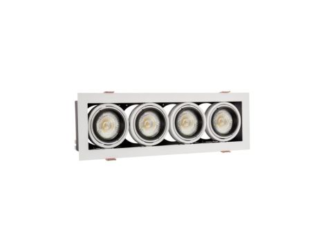 MODERN DAY MINI GU10 X 4 GU10 250V IP20 100x316x77mm BIAŁY, ŚRODEK CZARNY