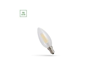 Żarówka świeczka LED E14 4W 460lm COG 4000K CLEAR