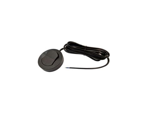 Włącznik meblowy czarny nawierzchniowy fi65 230V 2,5A z kablem 2m 2x0,75mm2
