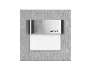 SKOFF TANGO stal szlif 10V 0,8W zimna biała INOX oprawa schodowa