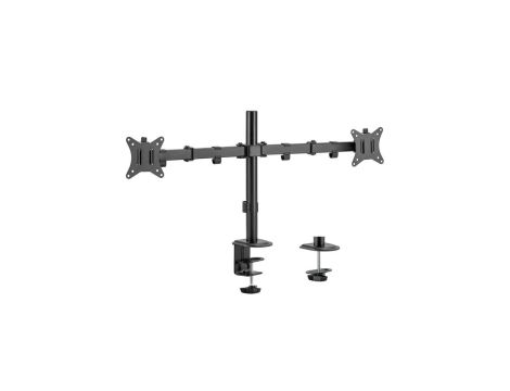 Uchwyt biurkowy na 2 monitory Maclean, VESA 75x75 oraz 100x100, 17-32, 2x 9kg, MC-754N