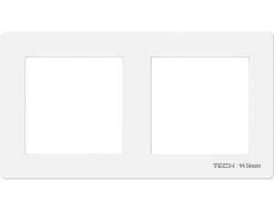 SINUM FG-02 Ramka szklana podwójna kolor biały