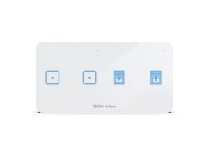 SINUM WSZ-22P Włącznik światła dwupolowy + włącznik rolet prawy kolor biały