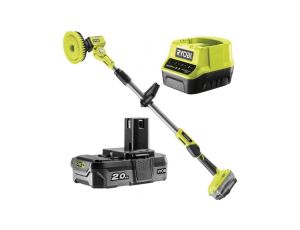 Akumulatorowa szczotka teleskopowa r18tps-120g 1*2.0ah one+