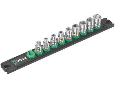 ZESTAW KLUCZY NASADOWYCH ZYKLOP 1/4, 9CZ LISTWA MAGNETYCZN