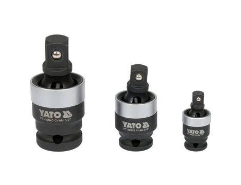 ZESTAW PRZEGUBÓW UDAROWYCH 1/4, 3/8, 1/2