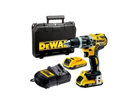 Akumulatorowa wiertarko-wkrętarka z udarem bl 18v 2*2.0ah