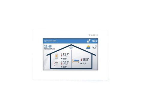 TECH ST-2801 WiFi - Regulator pokojowy WiFi z komunikacją OpenTherm kolor biały