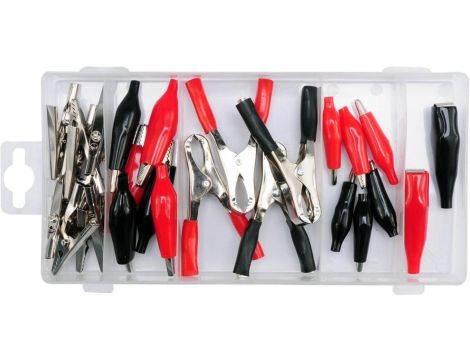 ZESTAW KROKODYLKÓW ELEKTRYCZNYCH 28SZT