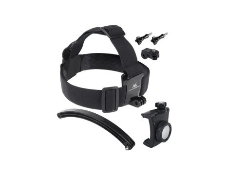 Sportowa opaska na głowę Maclean, obrotowa, do telefonu, aparatu, kamer GoPro i innych, uniwersalna z pałąkiem, MC-447