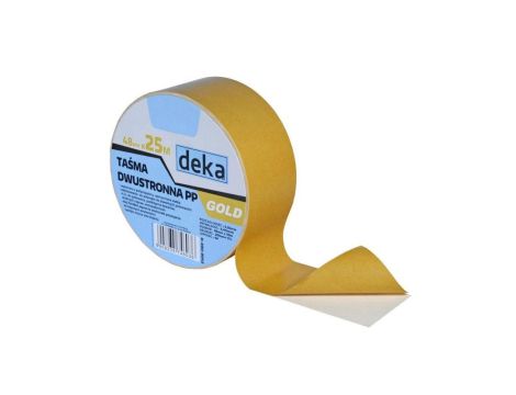 TAŚMA DWUSTRONNA PP GOLD 48MM*25M