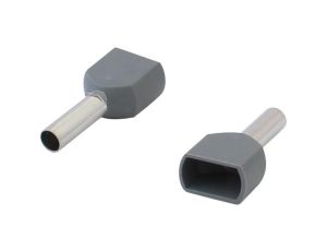 Końcówka tulejkowa izolowana podwójna 2*2.5mm 10 sztuk