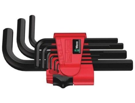 ZESTAW KLUCZY TRZPIENIOWYCH 950/9 KRÓTKICH BLACK LASER,9SZT.