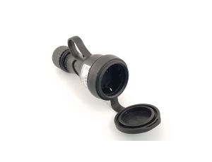 Gniazdo gumowe przenośne z klapką16A 230V z uchem SCHUKO 81032