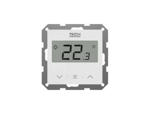 TECH F-2Z V2 - Regulator pokojowy bezprzewodowy doramkowy kolor biały